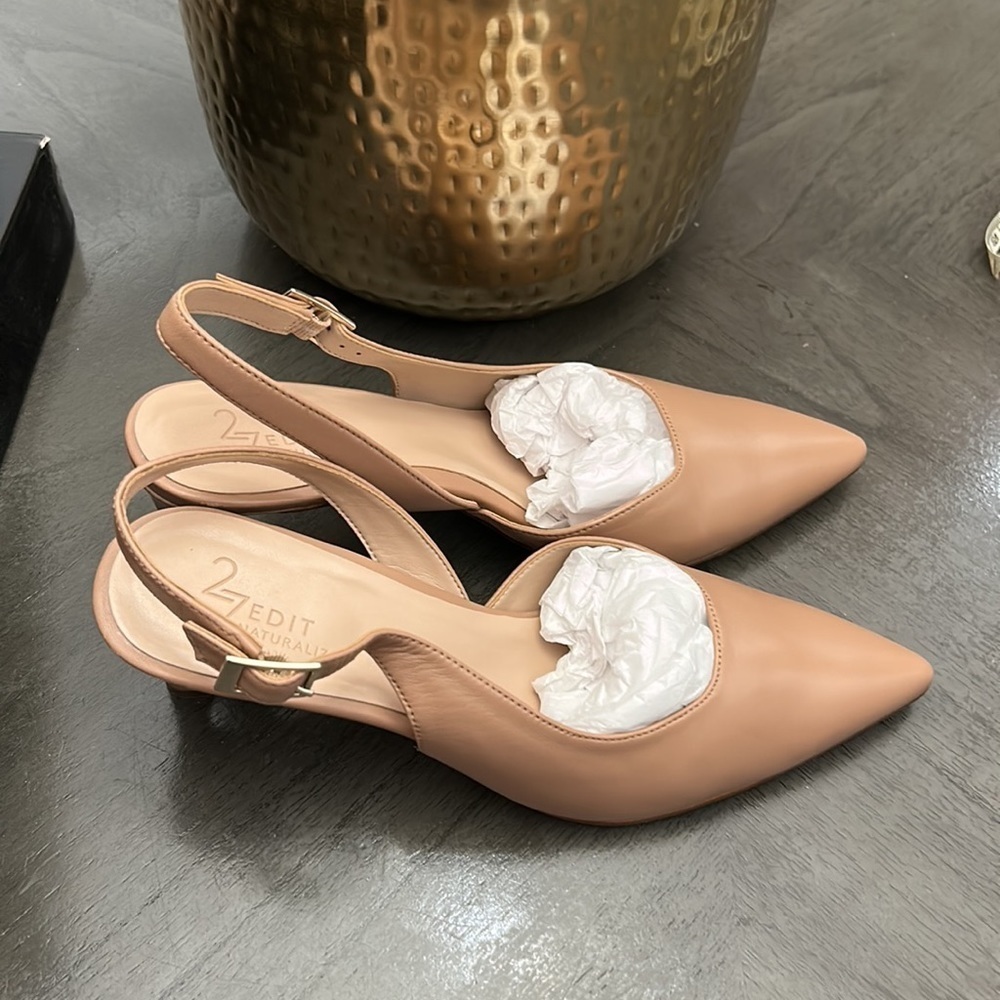 27 EDIT Naturalizer Felicia Slingback Pointed Toe Pump (Wide) - Picture 5 of 11